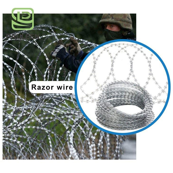 Barbed Wire Roll - Razor Barbed Wire Fence For Outdoor, Repellent And Crafts